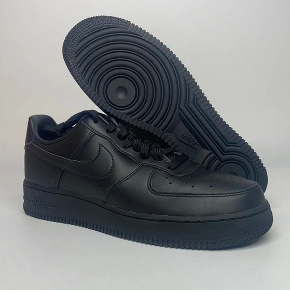 Nike Shoes Mens Nike Air Force Low Fresh Triple Black